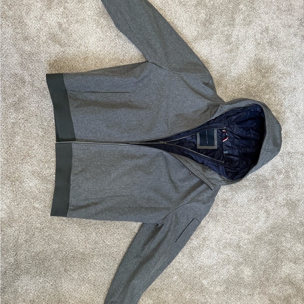 Men's Gray Hooded jacket